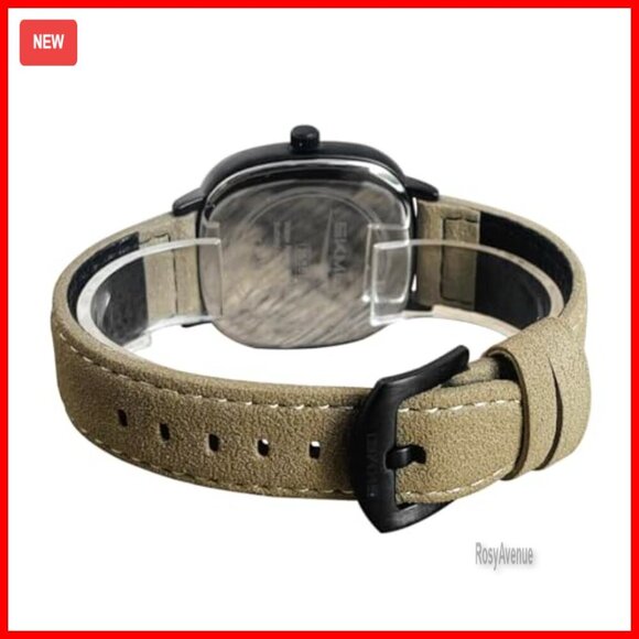 Square Analog Leather Watch Waterproof Unisex Gift Quartz Movement main image 4